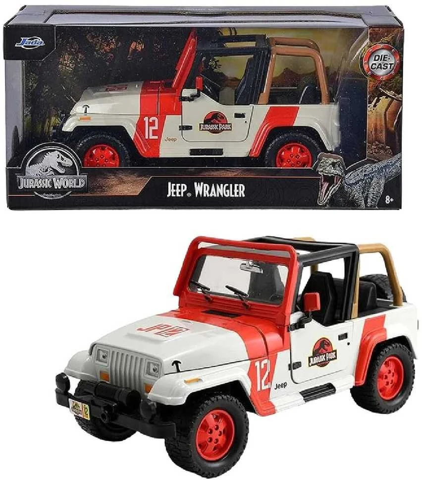 Jadajurassic World Jada - Juros periodo pasaulis - 1992 m. Jeep Wrangler 1:24 (253253005)