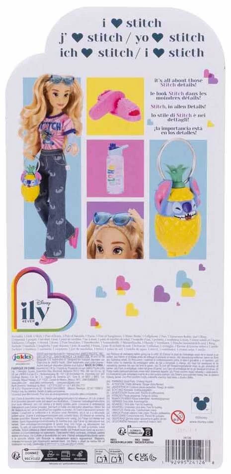 Jakks Pacific „Disney ILY 4ever“ mados lėlė su Stitch tema ir aksesuarų rinkiniu, 30 cm