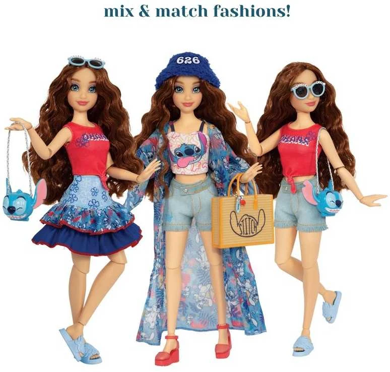 Jakks Pacific „Disney ILY 4ever“ mados lėlė su Stitch tema ir aksesuarų rinkiniu, 30 cm
