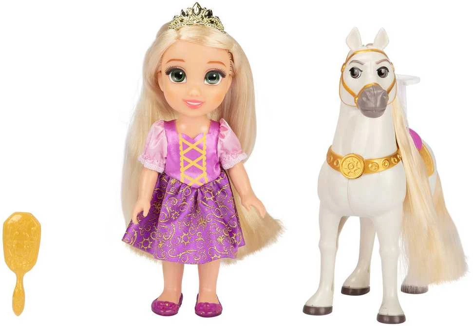 Jakks Pacific Disney lėlė „Tangled Rapunzel“ + „Maximus“ 15 cm