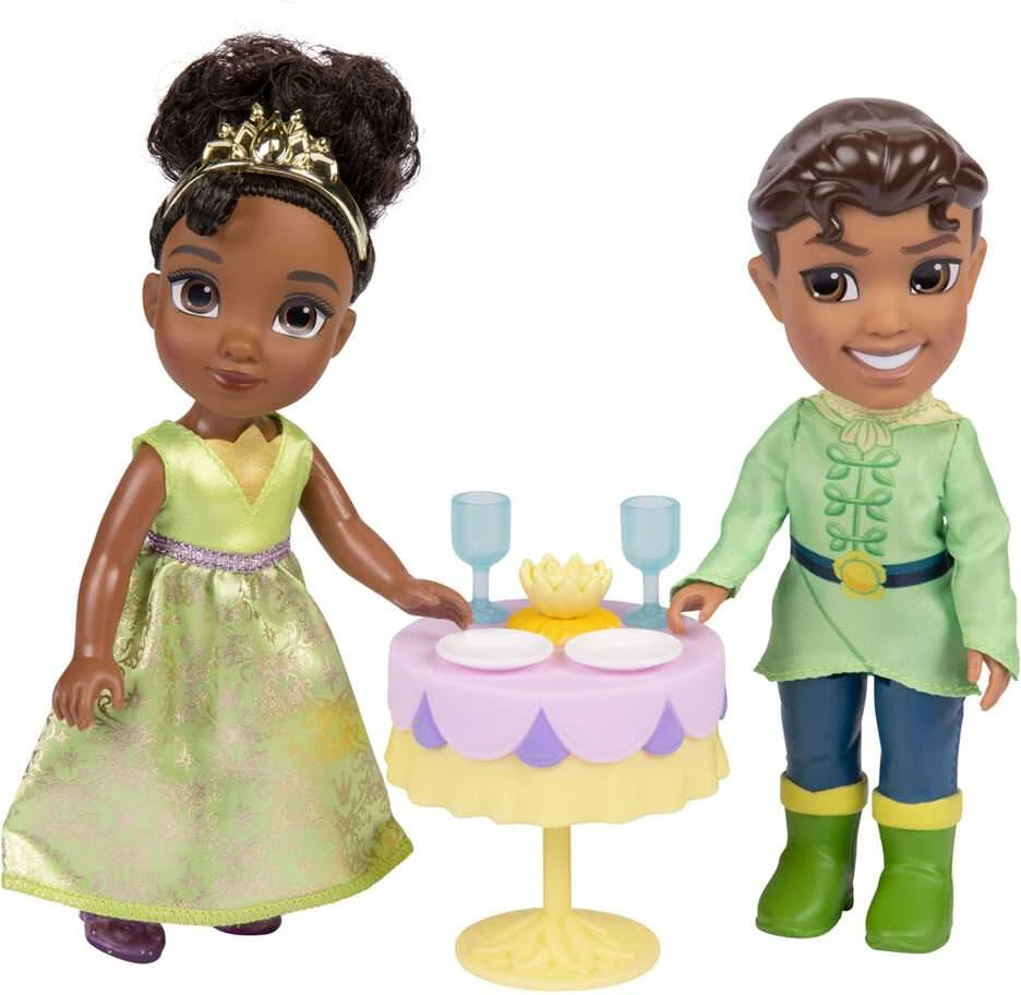 Jakks Pacific Disney The Princess and the Frog Tiana + Naveen doll 15cm