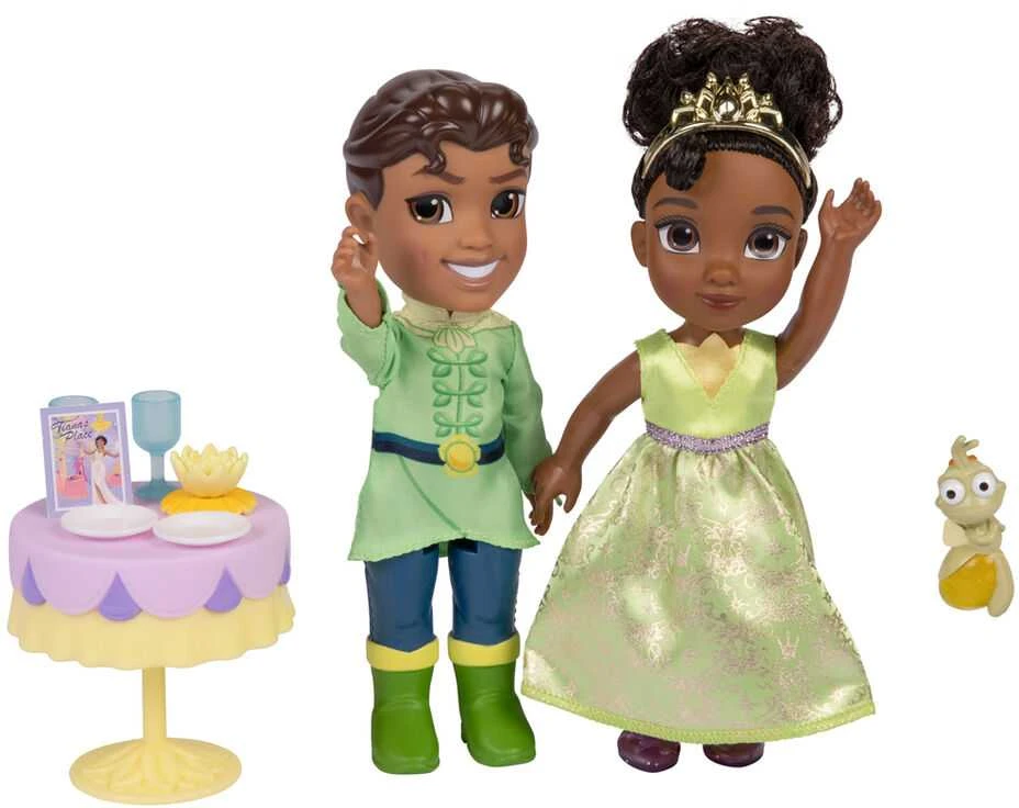 Jakks Pacific Disney The Princess and the Frog Tiana + Naveen doll 15cm