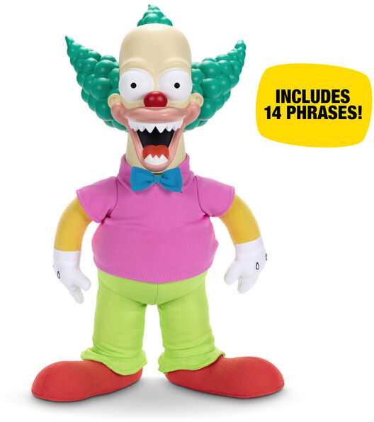 Jakks Pacific English The Simpsons Krusty The Clown Talking doll 44cm