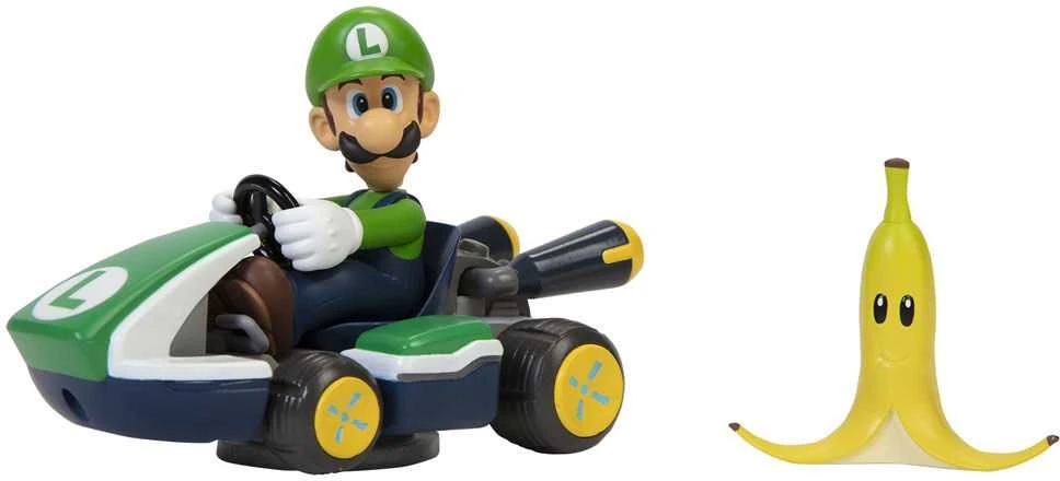 „Jakks Pacific Nintendo“ – 6,5 cm išsukamas Mario Kart – Luigi (408754)