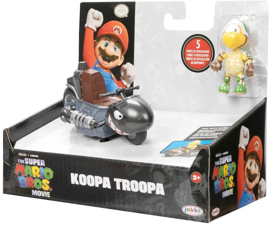 Jakks Pacific Mario Kart The Movie Koopa Troopa Kart Kart figure 6cm