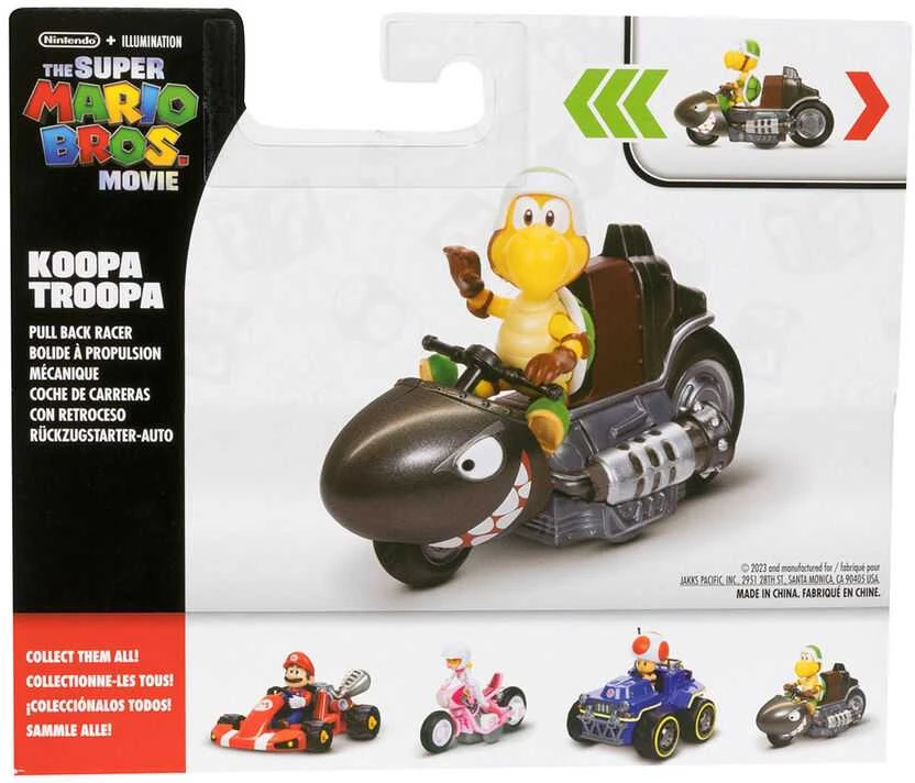 Jakks Pacific Mario Kart The Movie Koopa Troopa Kart Kart figure 6cm