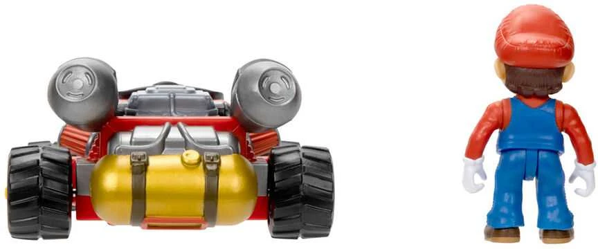 Jakks Pacific „Super Mario Movie“ – figūrėlė su kartingu – Mario (6 cm) (417684) / Figūrėlės / Mario/ Daugiafunkcis