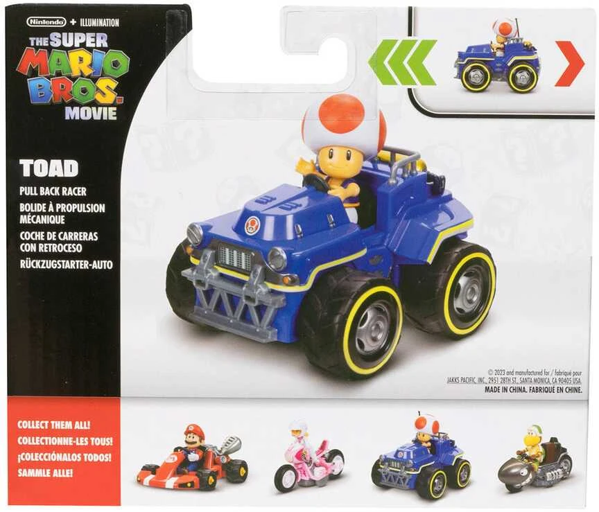 Jakks Pacific Mario Kart Toad Kart figure 7cm