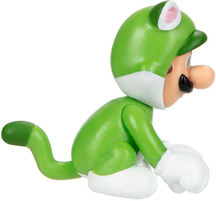 Jakks Pacific Nintendo Super Mario Cat Luigi figure 6,5cm