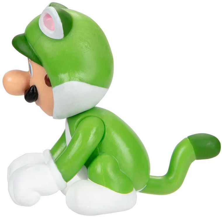 Jakks Pacific Nintendo Super Mario Cat Luigi figure 6,5cm