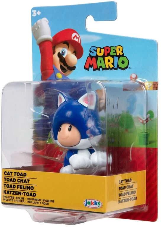 Jakks Pacific Nintendo Super Mario Cat Toad figure 6,5cm