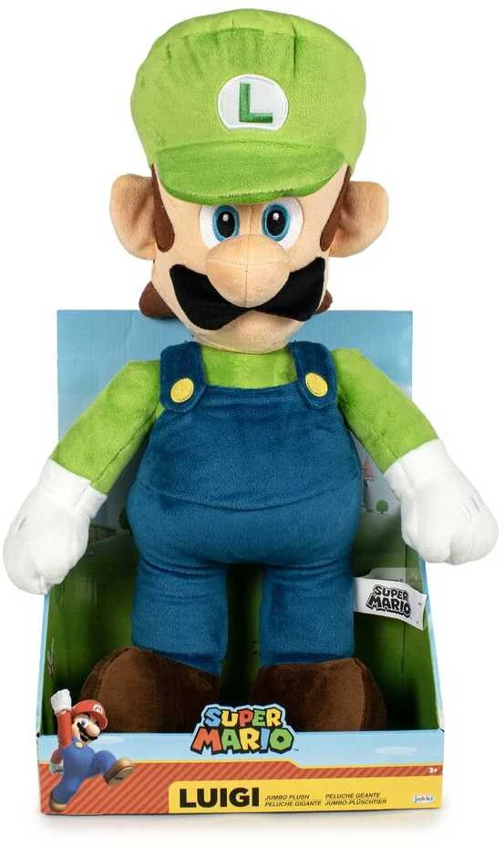 Jakks Pacific Nintendo Super Mario Luigi Jumbo plush toy 50cm