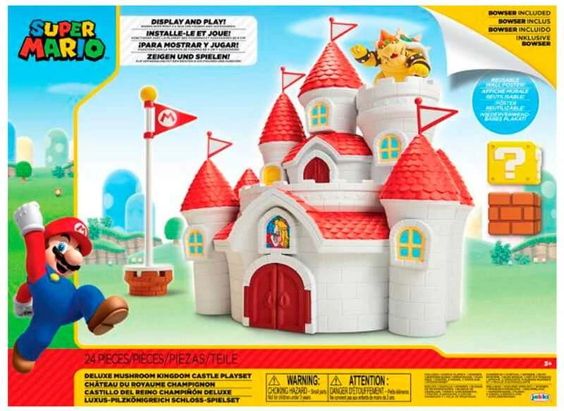 Jakks Pacific „Super Mario“ – Grybų karalystės pilies žaidimo rinkinys (58541-4L)
