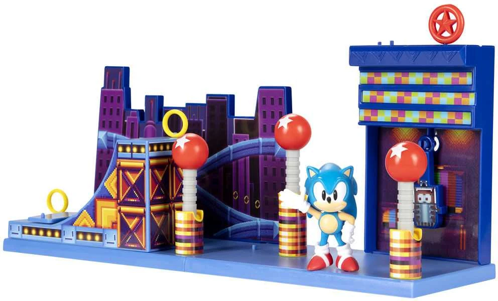 „Jakks Pacific Sonic the Hedgehog“ 2,5 colių žaidimų rinkinys „Studiopolis Zone“