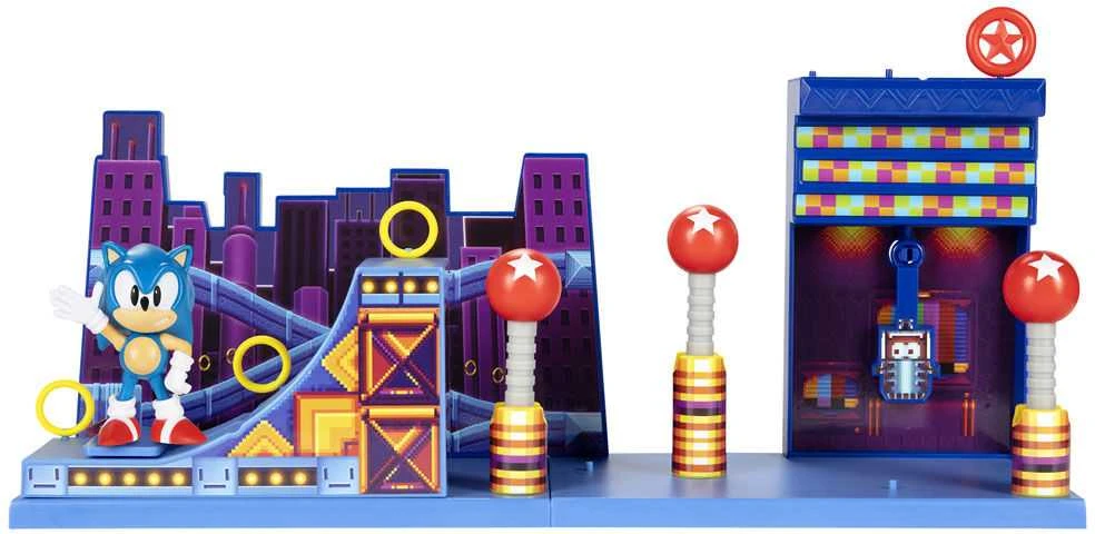 „Jakks Pacific Sonic the Hedgehog“ 2,5 colių žaidimų rinkinys „Studiopolis Zone“