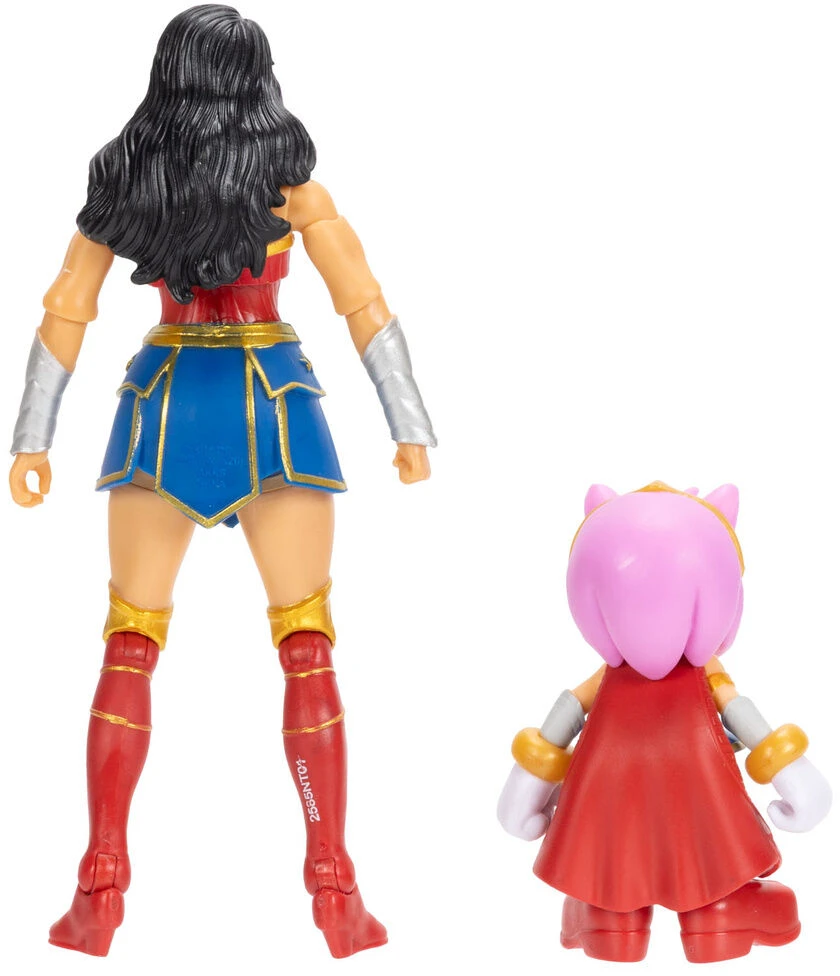 Jakks Pacific Sonic The Hedgehog x Dc Comics Amy & Wonder Woman figure