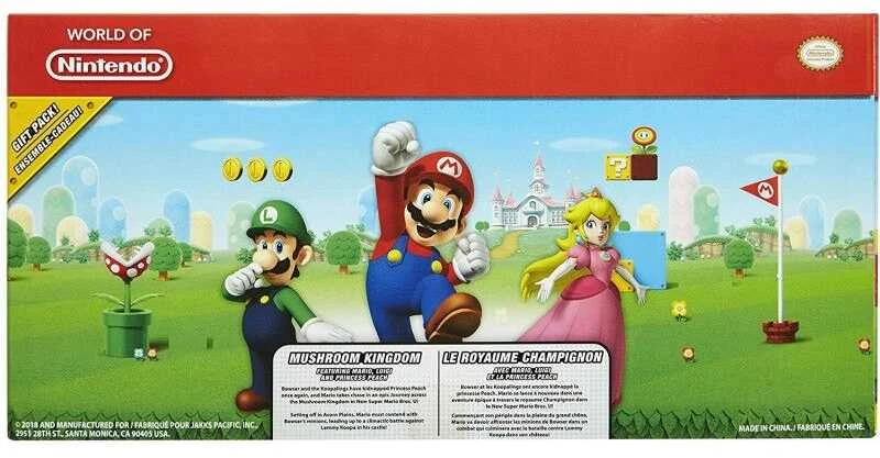 Jakks Pacific Nintendo – 3 pakuočių 10 cm grybų karalystės dioramos rinkinys (64511-4L)