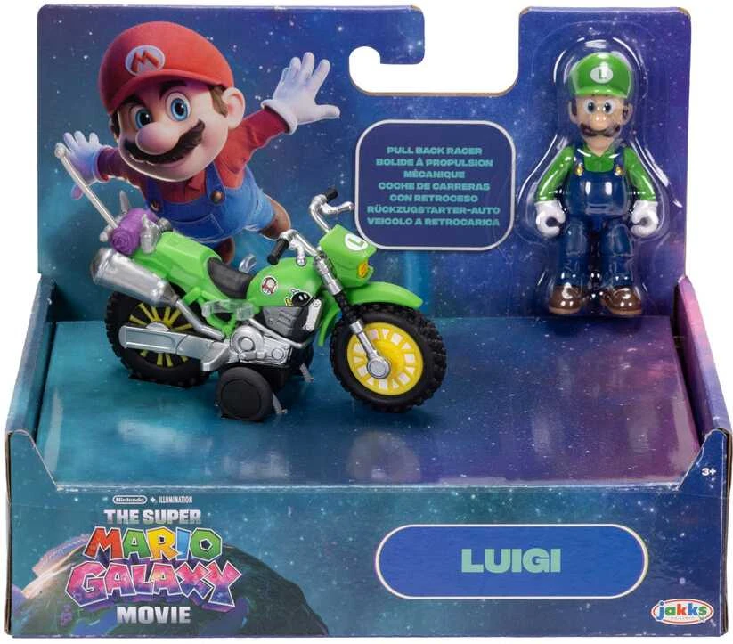 Jakks Pacific Super Mario Bros - Super Mario Galaxy Movie Mario & Luigi assorted figure + vehicle