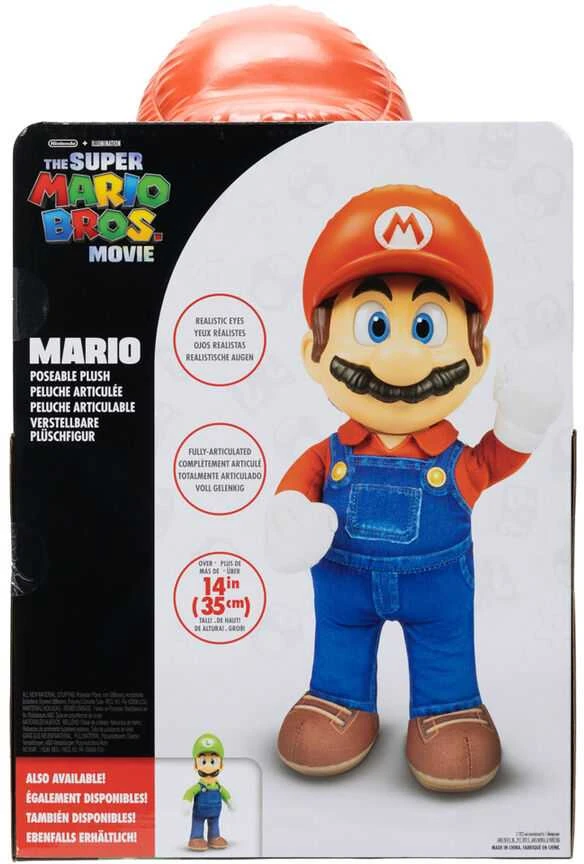 Jakks Pacific „Super Mario Bros. Movie“ pliušinė Mario figūrėlė, 36 cm, 417264, Orbico