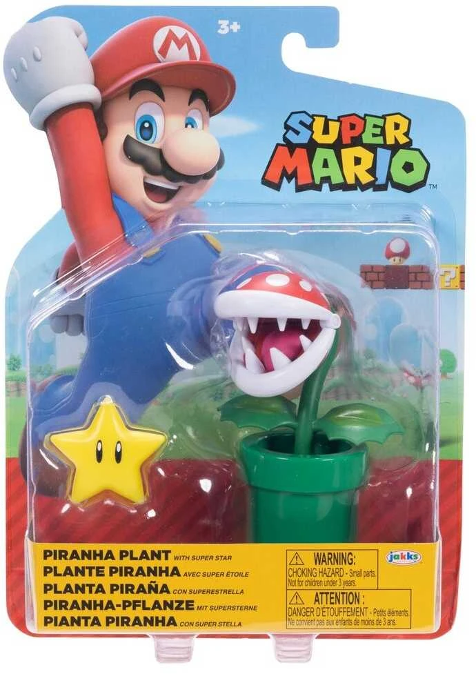 Jakks Pacific Super Mario 4 colių figūrėlė W40, asortimentas.