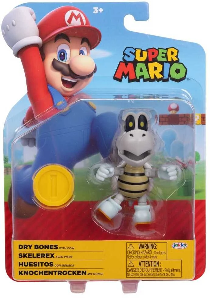 Jakks Pacific Super Mario 4 colių figūrėlė W40, asortimentas.