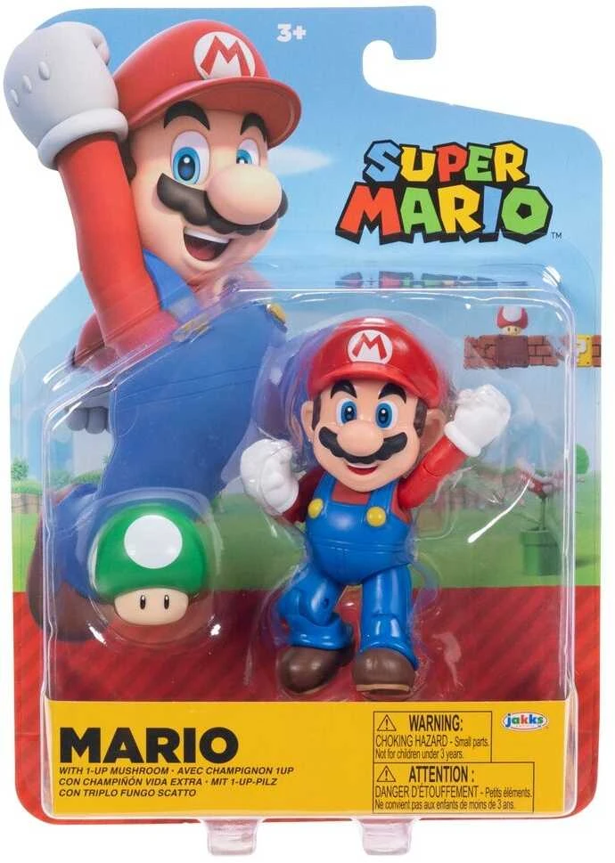 Jakks Pacific Super Mario 4 colių figūrėlė W40, asortimentas.