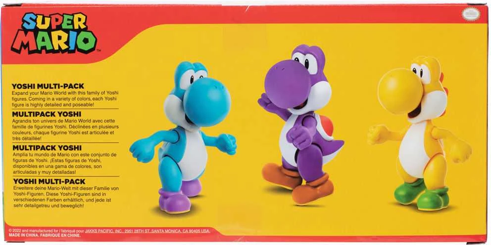 Jakks Pacific Super Mario Bros Yoshi pack 3 figures 10cm