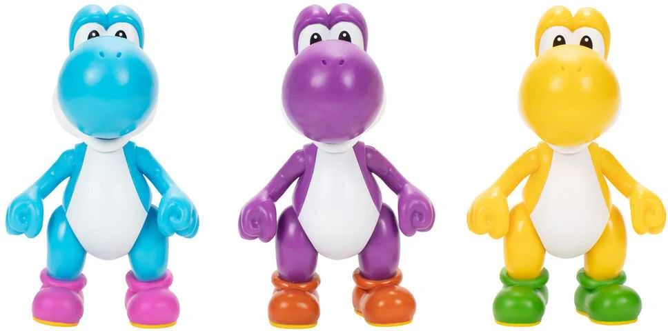 Jakks Pacific Super Mario Bros Yoshi pack 3 figures 10cm