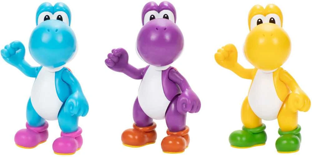 Jakks Pacific Super Mario Bros Yoshi pack 3 figures 10cm