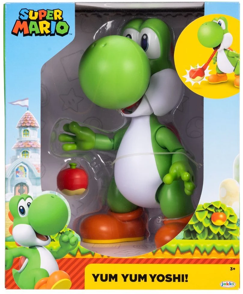 Jakks Pacific Super Mario Bros Yum Yum Yoshi Interactive figure 20cm