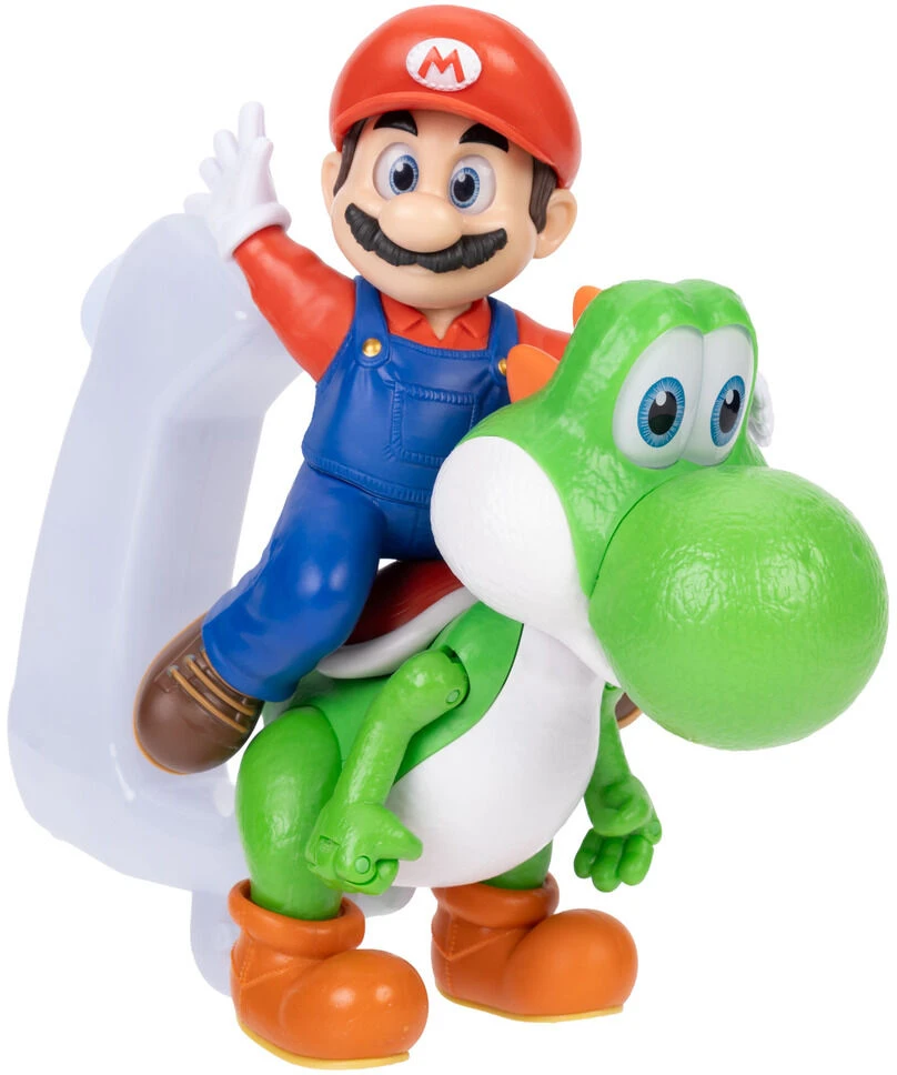 Jakks Pacific The Super Mario Galaxy Movie - Mario Riding Feature Yoshi (432814)