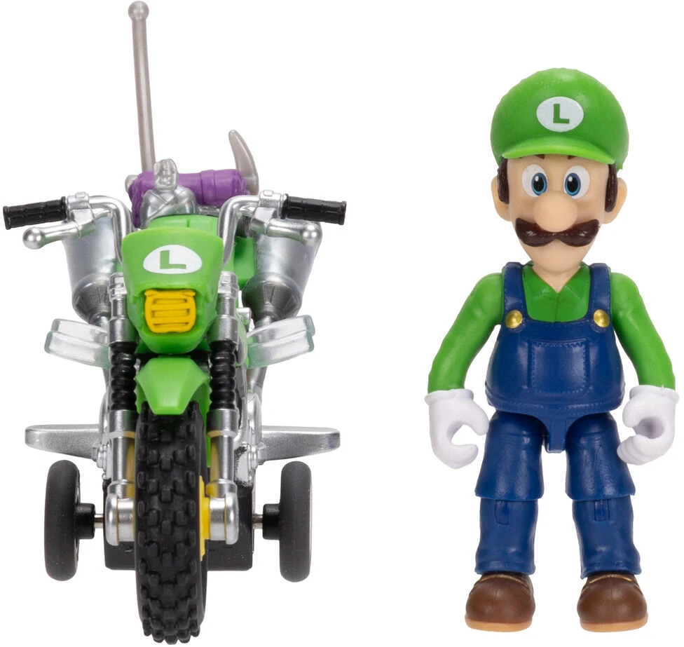 Jakks Pacific Super Mario Galaxy Movie - Luigi with Vehicle Wave 1 (432344)