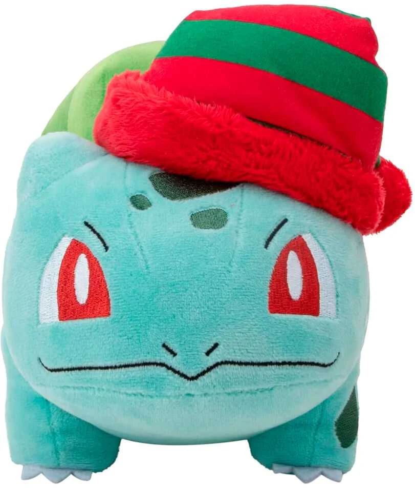 Jazwares Pokemon Christmas Bulbasaur plush toy 20cm