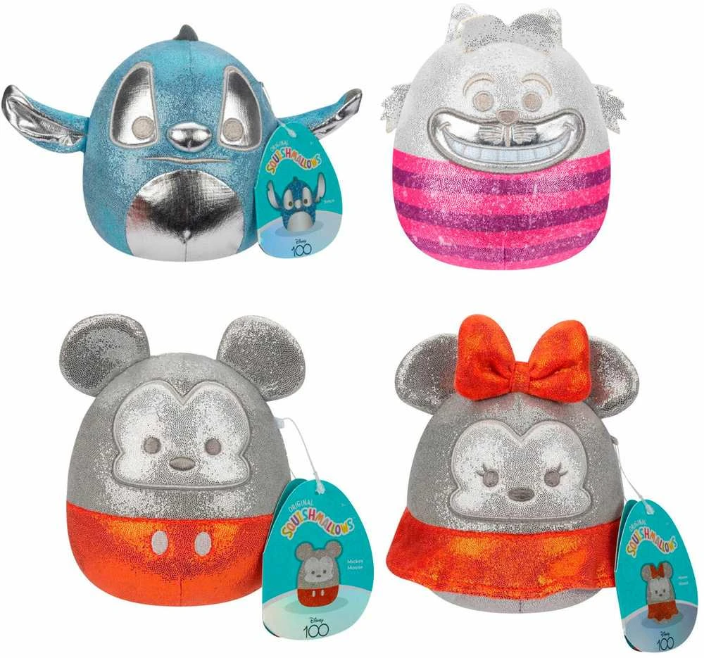 Jazwares Squishmallows Disney pack 4 plush toys 12cm