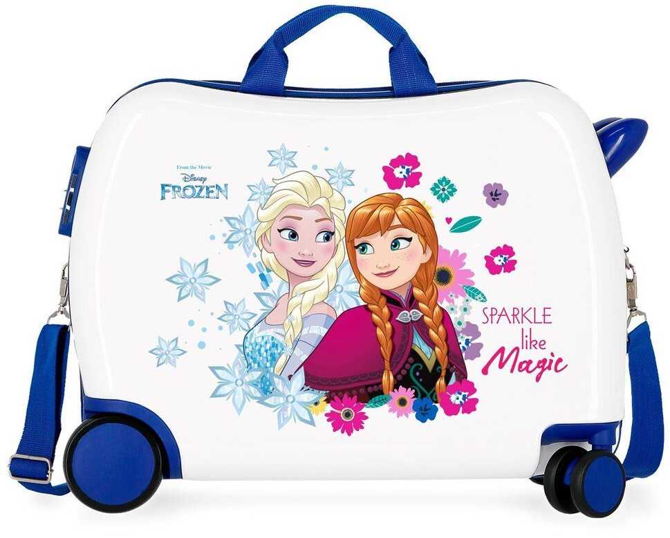 Joumma Bags Vaikiškas kelioninis lagaminas ant ratukų / DISNEY FROZEN Sparkle balansinis dviratis, 34L,