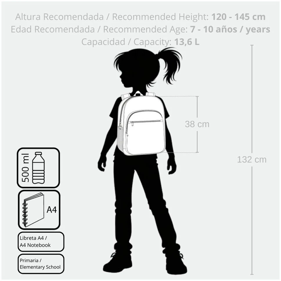 Joumma Bags Disney Stitch From Hawaii adaptable backpack 38cm
