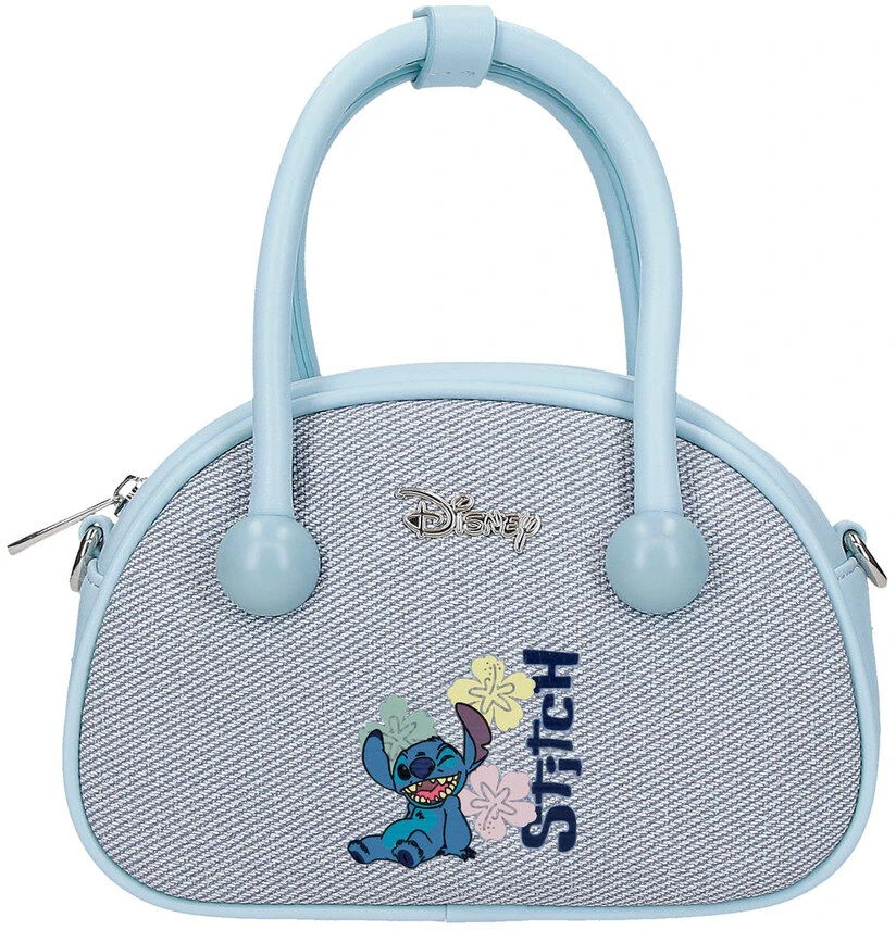 Stitch džinsinė rankinė su gėlių motyvais