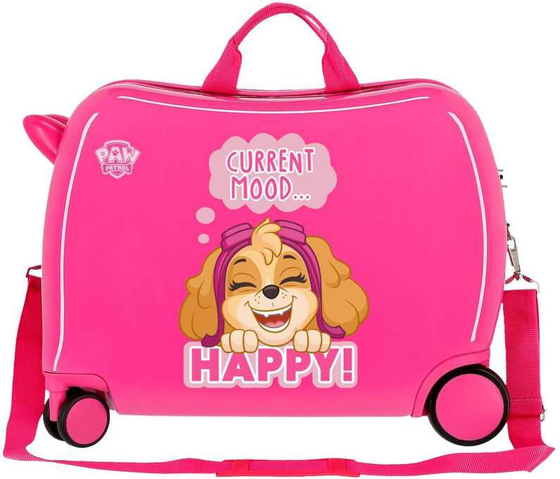 Joumma Bags Vaikiškas kelioninis lagaminas ant ratukų / PAW PATROL Rožinė ride-on, 38L, 21998