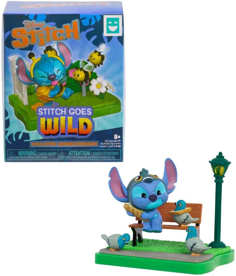 Stitch Goes Wild figūrėlė su balandžiais