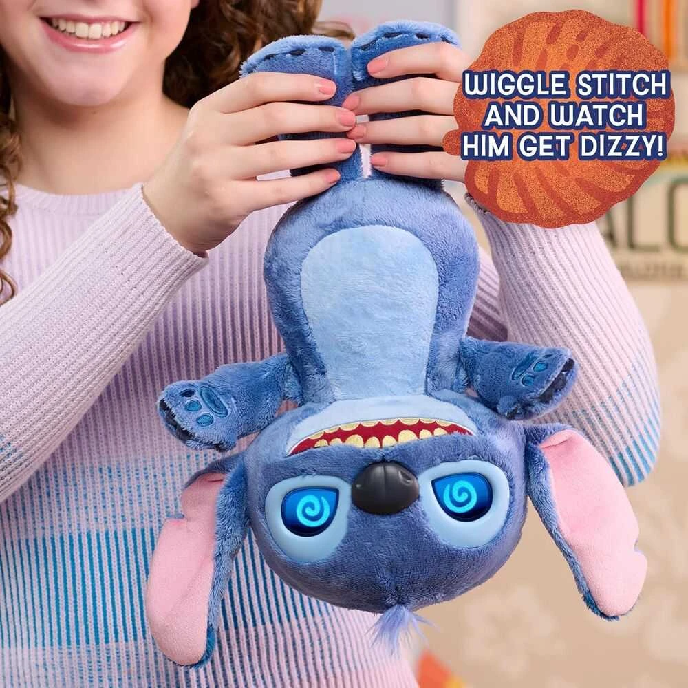 Disney JUST PLAY STITCH Interaktyvus pliušinis nuotaikas keičiantis Stičas, 35 cm