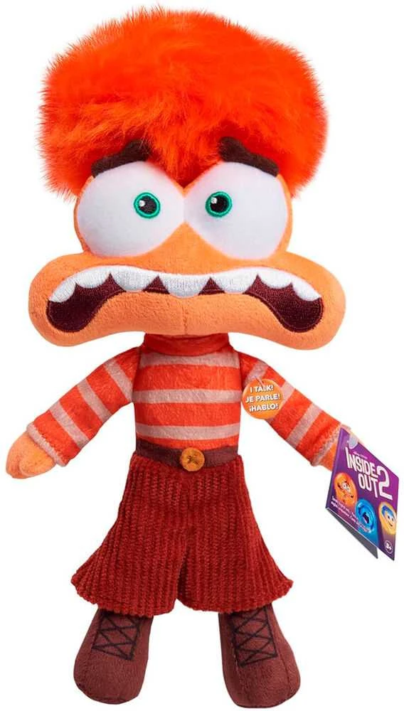 Dėlionė justplay „Inside Out 2“ oranžinė pliušinė nerimo talismanas 23cm