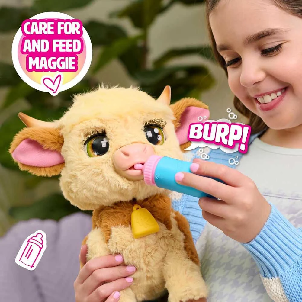 Interaktyvi pliušinė karvė Hasbro FurReal Maggie The Feed and Follow Cow