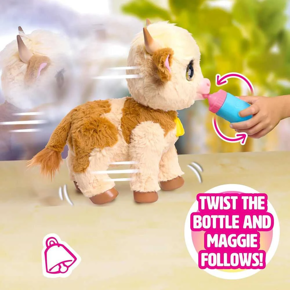 Interaktyvi pliušinė karvė Hasbro FurReal Maggie The Feed and Follow Cow