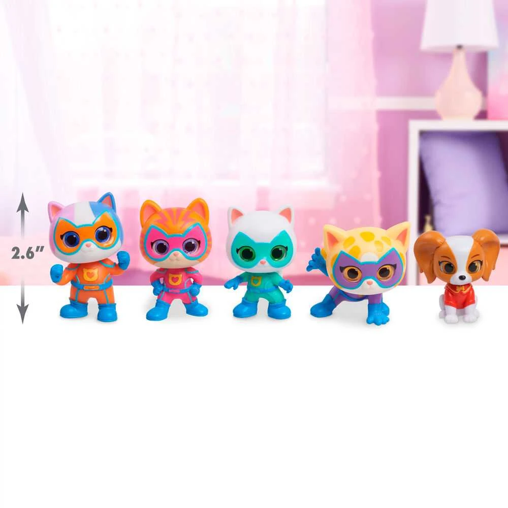 Usorteret Disney Junior Superkoty Super Kitties komplektas 5 figurek Ekipa kotki