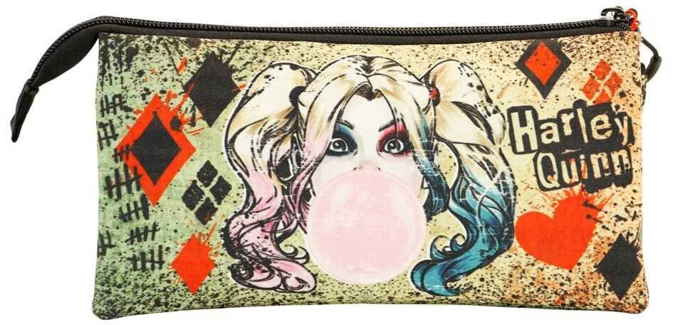 Karactermania DC Comics Harley Quinn Mad Love triple pencil case