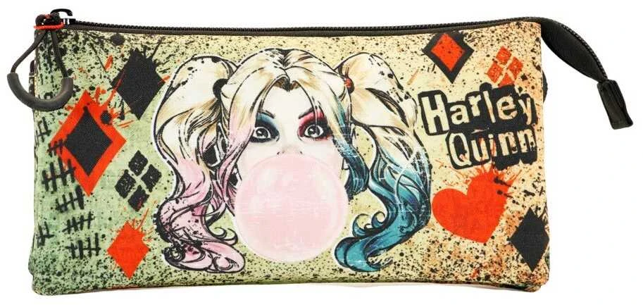 Karactermania DC Comics Harley Quinn Mad Love triple pencil case