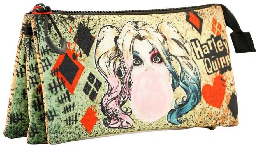 Karactermania DC Comics Harley Quinn Mad Love triple pencil case