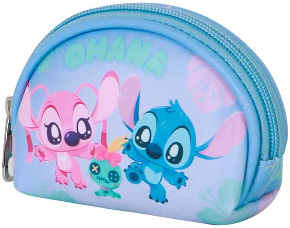 Stitch ir Angel piniginė su užtrauktuku