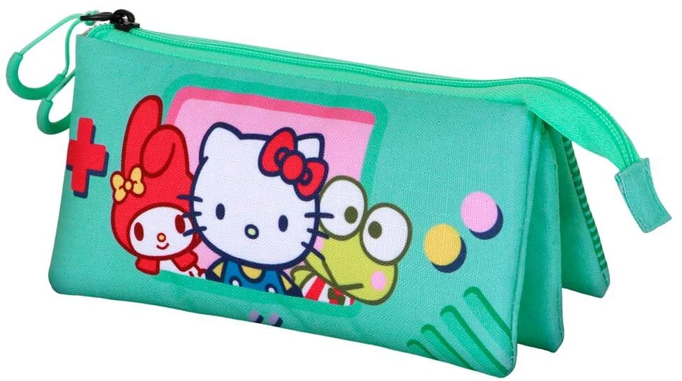 Karactermania Hello Kitty and Friends Videogame triple pencil case
