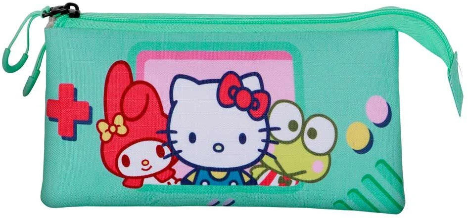 Karactermania Hello Kitty and Friends Videogame triple pencil case